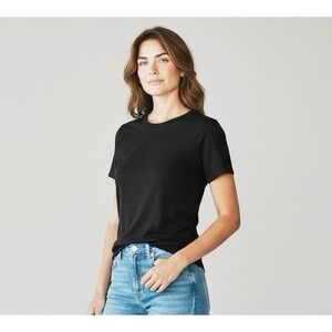 Madewell Women's S Slim Shrunken Tee T-Shirt Washed Black New